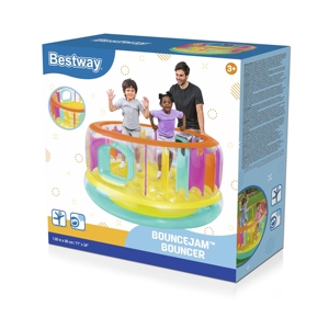 Château <span class=keywords><strong>gonflable</strong></span> <span class=keywords><strong>Bestway</strong></span> 52262 BounceJam pour enfants, <span class=keywords><strong>jeux</strong></span> <span class=keywords><strong>de</strong></span> fête, structure <span class=keywords><strong>gonflable</strong></span> en PVC, utilisation en extérieur - Product Image 6