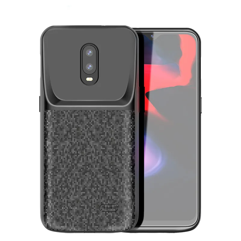 Factory direct sales integrated ultra thin battery charging case 4700mAh power bank OnePlus 6T phone cases