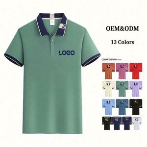Sense of New Technology Popular Men's Polo <b>Shirts</b> Summer Ice Silk Fabric T <b>Shirts</b> Anti-Pilling With Custom Logo - Product Image 1