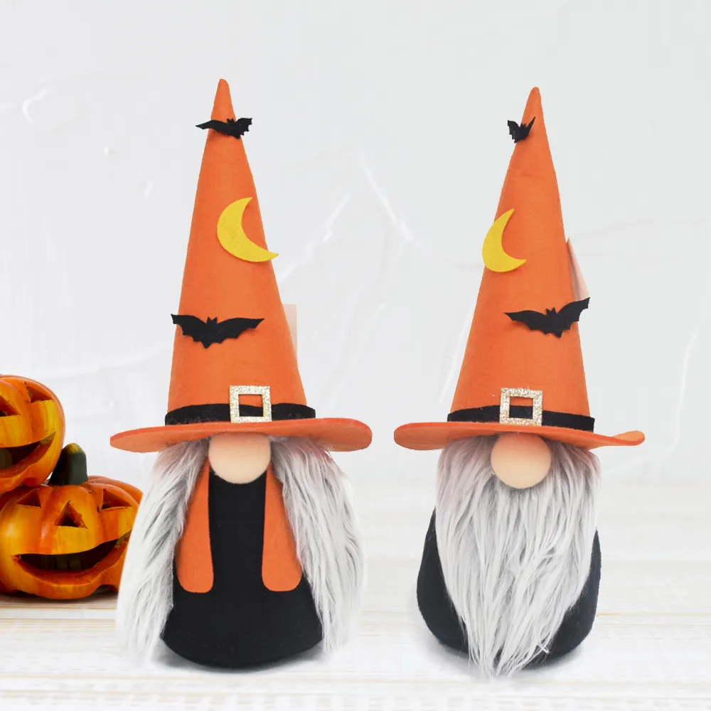 Товары для Хэллоуина на заказ, поделки, Декор, подарки, Хэллоуин, ведьма, шляпа, куклы, Скандинавская ткань, гномы на Хэллоуин с декором летучая мышь