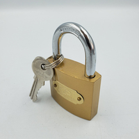 Cadenas à anse courte en laiton massif de haute qualité 50 mm, sécurité supérieure, fer avec finition peinte en couleur, utilisation pour porte, fabricant direct