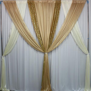 Rideaux de fond à <span class=keywords><strong>paillettes</strong></span> roses 2 panneaux décoration de fête prénatale et de mariage 5 pieds 8 pieds accessoires photographiques en soie glacée - Product Image 2