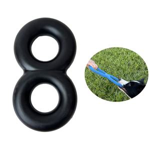 Yıkılmaz doğal kauçuk eğlenceli sekiz şekilli 8 şekil dayanıklı yıkılmaz köpek oyuncak çiğnemek - Product Image 1