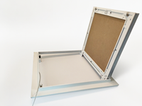 Panneaux d'accès muraux et de plafond en plaques de plâtre en aluminium modernes et verrouillables, avec charnières HVAC réglables et étanches, pour atelier et entrepôt, forme carrée