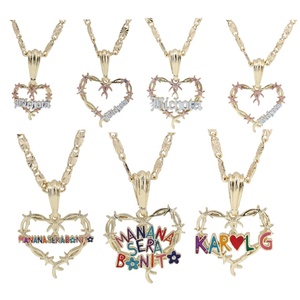 Gran Venta Colgante para Pulsera Bañado en Oro Mañana Será Bonito Corazón de <span class=keywords><strong>Bichota</strong></span> Colgante para Collar de la Famosa Cantante Karol G - Product Image 1