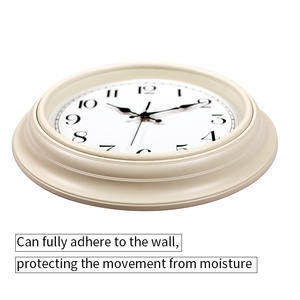 <span class=keywords><strong>Horloge</strong></span> murale ronde en quartz rétro antique personnalisée de 14 pouces, design vintage pour la décoration de la chambre d'étudiant - Product Image 3