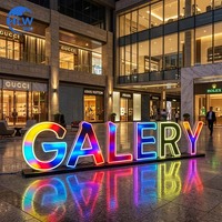 Letras de Canal LED Multicolor Premium para Rótulos Autoportantes, Letras 3D Vibrantes, Letras RGB, Letras LED Gigantes
