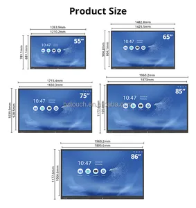 55 65 75 85 86 98 110 Inch Pen Finger Touch Interactive Flat Panel 4k Lcd Digital Interactive Smart Boards For Schools Teaching