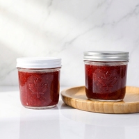 Pot en verre transparent minimaliste avec couvercle en bambou, conteneur de rangement empilable pour la salle de bain et les produits de beauté, Canada