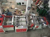 Machine automatique de fabrication de sacs en polyéthylène Mylar, machine de découpe de sacs en plastique épais, machine de fabrication de t-shirts