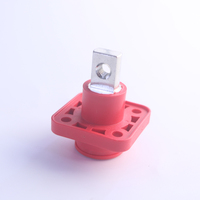 Bloc de bornes de batterie carré haute intensité CHENF 300A en matériau PA66 avec contacts en cuivre plaqué argent, mâle/femelle, pour l'énergie