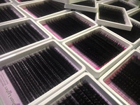 Nouveautés Extensions de cils en vison 18-25mm, Vente en gros, Marque privée, Extensions de cils supérieurs et inférieurs, Clusters de cils inférieurs effet pointe