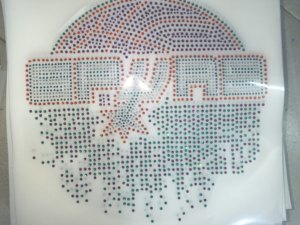 Spurs Basketball Hot Fix Custom Rhinestone Transfer Motif for DIY Shirt Heat <strong>Press</strong> Design - Product Image 5