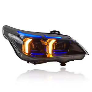 Faros Delanteros LED JY Retrofit para Serie 5 E60 05-10, Luces DRL Estilo Ojo <span class=keywords><strong>de</strong></span> Serpiente, Inventario Local en Almacenes Extranjeros - Product Image 3