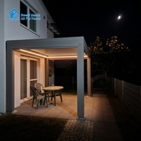 Pergola motorisée en aluminium à lames orientables Sweet Home, auvent rétractable bioclimatique pour extérieur, gazebo imperméable avec protection UV