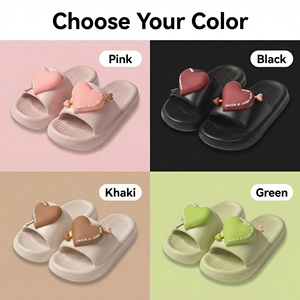 Zapatillas de baño deportivas para mujer, con diseño de flecha de Cupido, material EVA, antideslizantes, acolchadas, transpirables e impermeables, para interiores y exteriores - Product Image 6