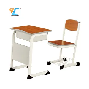 Top Sale Schule Klassen zimmer Möbel Einzels chüler Schreibtisch und Stuhl Set