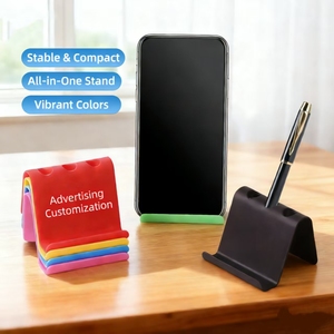 Creative Practical Portable Business Card Mobile Phone Stand Lazy Person Desktop Holder Wholesale Gifts Custom Logo Advertising