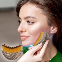 Силиконовая щетка для лица с мягкой щетиной для лимфодренажного массажа и коррекции овала лица