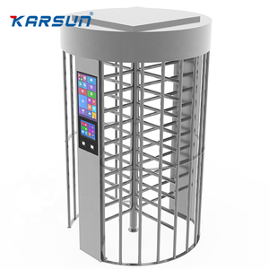 Lector de tarjetas <span class=keywords><strong>RFID</strong></span> de acero inoxidable 304, puerta giratoria de seguridad para exteriores, torniquete de altura completa - Product Image 2