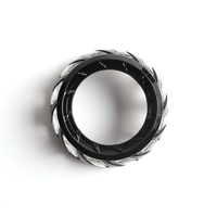 Cache de projecteur noir Turbine COB 3.0 pouces avec éclairage dynamique blanc, jaune et RGB pour accessoires de décoration de phares de rechange