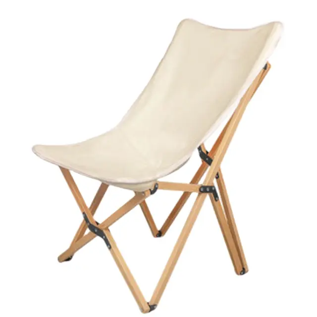 CNLF Outdoor Folding Solid Wood Chair Traditional Design Camping Beach Photography Dining Park Gym Hospital Outdoor Furniture