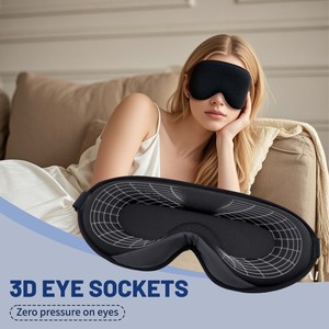 Bán chạy nhất 2025 thiết kế mới tùy chỉnh thoải mái Ajustable Bộ nhớ miếng bọt biển hình thức ngủ mặt nạ mắt - Product Image 2