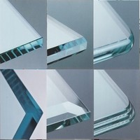 Systèmes de superposition décoratifs en verre à bords biseautés de 3 à 19 mm, découpés sur mesure, inserts en verre trempé pour fenêtres et portes