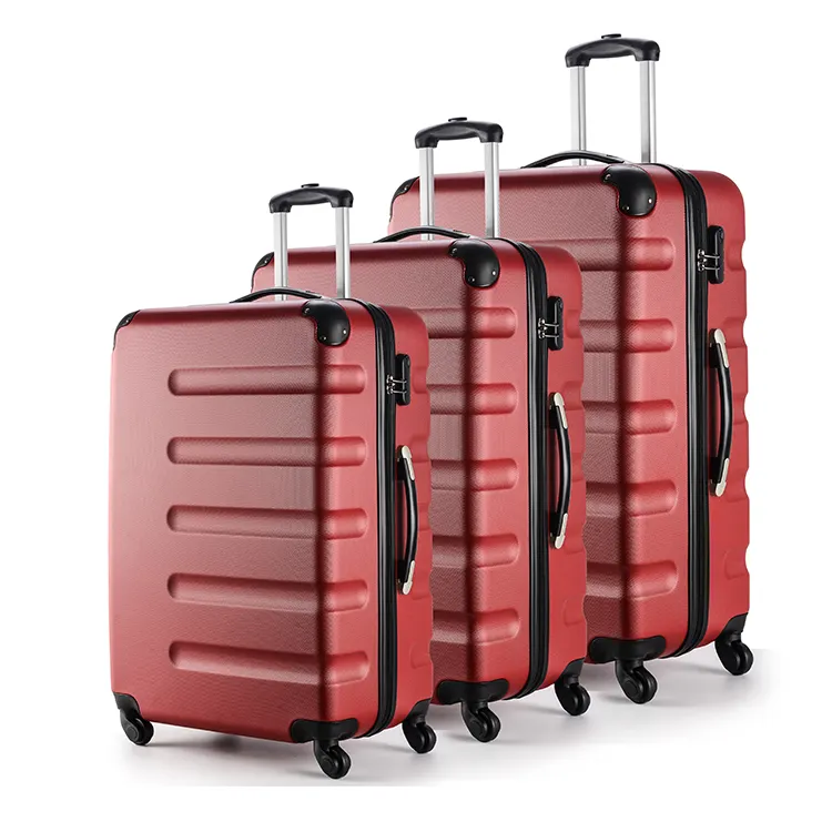 Glary पेशे कस्टम लोगो सामान बैग यात्रा सामान महिलाओं सूटकेस स्पिनर OEM एबीएस 4 स्पिनर 360 डिग्री पहियों ग्राहक लोगो