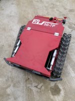 Desbrozadora de gasolina de 7HP con control remoto ZYB de 50cm para pendientes pronunciadas y césped alto, cortacésped RC