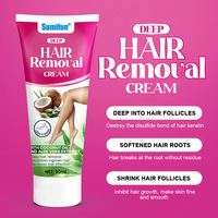 Nouvelle crème dépilatoire à marque privée Sumifun Crème dépilatoire originale 50g Crème dépilatoire permanente pour hommes et femmes