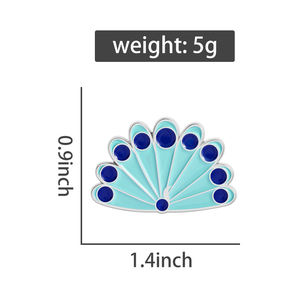 Broches de Esmalte con Diseño de Cola de Pavo Real de Anime, Broche de Película Animada de Fantasía, Insignia para Bolsos y Solapas, Joyería, Regalo al por Mayor - Product Image 6