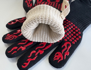 Fire-Retardant Food-Grade Silicone <b>Gloves</b> Heat-Resistant Anti-Chemical Grilling Oven <b>Gloves</b> Safety Work <b>Gloves</b> Abrasion - Product Image 3