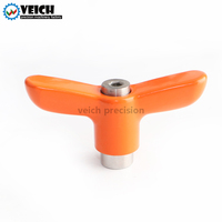 Aluminum Alloy Double Arm Fastener with T-Adjustable Handle Butterfly Knob Clamping Rod