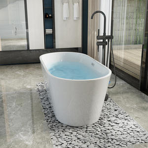 Bañera Independiente Moderna de Acrílico con Drenaje Central para Uso en Hoteles KAVED 5001 - Product Image 4