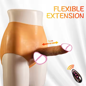 Nuovo Sexy Sexy Sexy con bretelle lesbo Dildo realistico Silicone vibratore biancheria intima morbido per adulti giocattoli sessuali progettati per le donne - Product Image 3