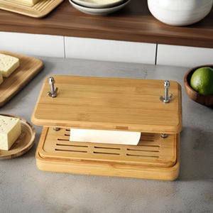 Ensemble d'ustensiles pour amoureux du tofu Plateau d'égouttement en bambou avec presse à étamine pour toutes les tailles de tofu - Product Image 3