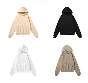 Men And Women American Trend Basic Plus Size Men's Hoodies Blank Solid Color Can Be Customized Hoodie