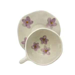 250ml <b>Ceramic</b> <b>Mugs</b> Coffee Cups Hand Pinched Irregular Flower Milk Tea Cup Oatmeal Breakfast <b>Mug</b> Wholesale - Product Image 3