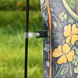 Mât de drapeau de jardin coupe-vent en acier inoxydable avec revêtement en poudre YF-HY-01 pour jeunes - Drapeaux personnalisables - Product Image 5