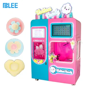 Multi-Language Clean Outdoor Work Product Automatic Cotton Candy Robot Electric Sugar Cotton Candy Commercial Vending Machine
