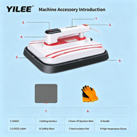 Presse à Chaud Portable Mini pour T-shirts – Idéale pour le Bricolage, la Maison et les Petites Entreprises – Presse Manuelle Facile pour DTF et Sublimation