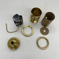Support de lampe E27 en aluminium style vintage avec interrupteur à chaîne, pièces DIY pour luminaires suspendus, sur pied et de table