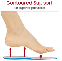 Semelles orthopédiques confortables en EVA avec soutien de la voûte plantaire et amorti antichoc pour le soulagement de la fasciite plantaire et des pieds plats - Convient aux baskets et aux bottes
