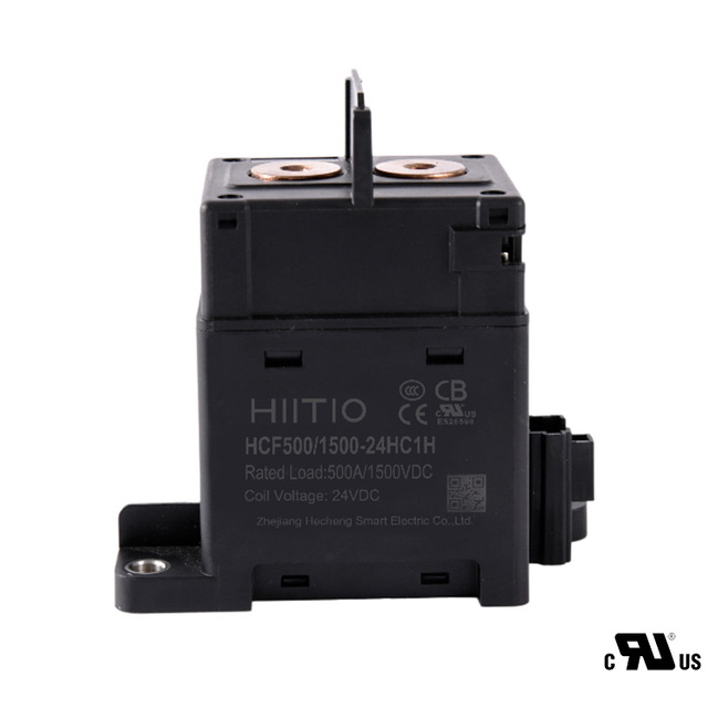 HIITIO HCF500 UL Recognized 500A DC Contactors 450V/800V/1000V/1500VDC Relay for EVs ESS BMS BPU