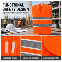 Gilet de sécurité fluorescent réfléchissant, confortable et respirant, pour aéroport, parking, avec impression de logo personnalisé