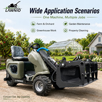 Minipala Gommata LAWNIO RATO con Motore ad Alta Potenza da 15kW, Stabile e Resistente, Ideale per Lavori Forestali e Agricoli