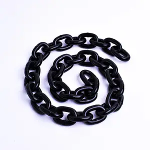 Black Chain China Factory G80 Link Chain Welded Chain Black Long Link Chain