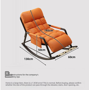 Poltrona a Dondolo Moderna e Confortevole per Adulti con Funzioni di Massaggio e Riposo, per Soggiorno, Camera da Letto, Sala da Pranzo e Uso Domestico - Product Image 2