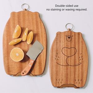 <span class=keywords><strong>Planche</strong></span> à découper <span class=keywords><strong>en</strong></span> bois de sapelli décorative avec support créatif <span class=keywords><strong>en</strong></span> forme d'ours de dessin animé, vente <span class=keywords><strong>en</strong></span> gros d'usine, pour la maison et l'extérieur - Product Image 2
